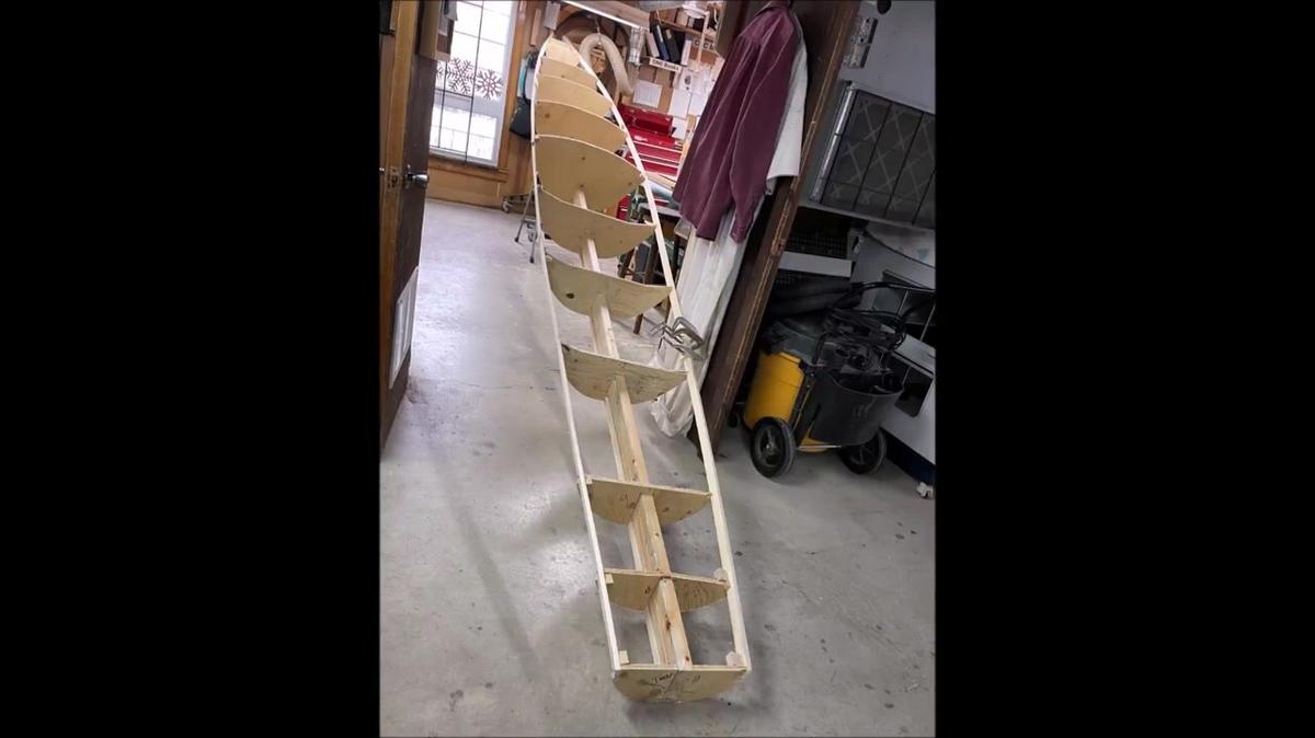 tracing out a full sized coastal rowing boat from a printed pdf file