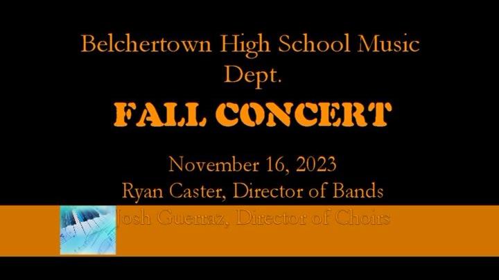 Belchertown High School Fall Concert 11-16-2023