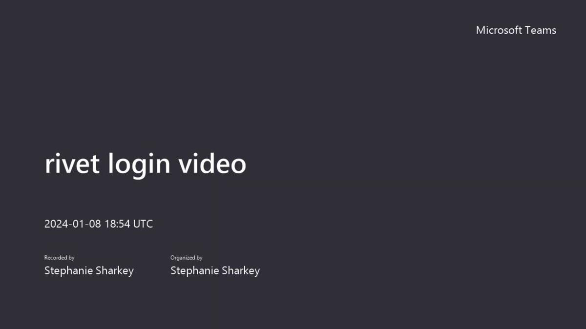 Rivet Login