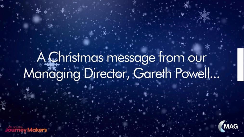 Christmas message from Gareth