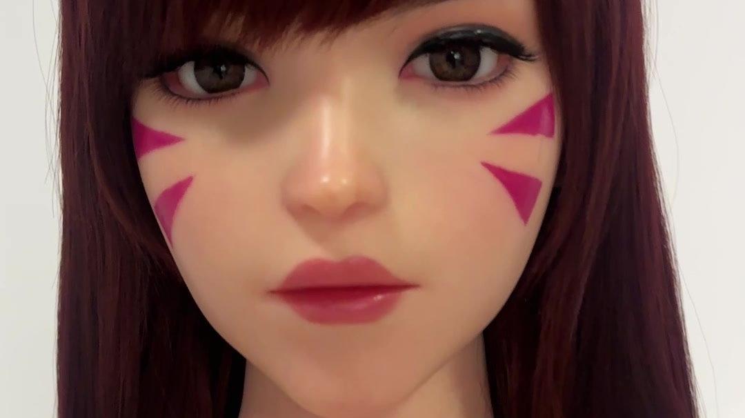 GameLady Silicone 167cm D.VA from Overwatch Cosplay Sex Doll