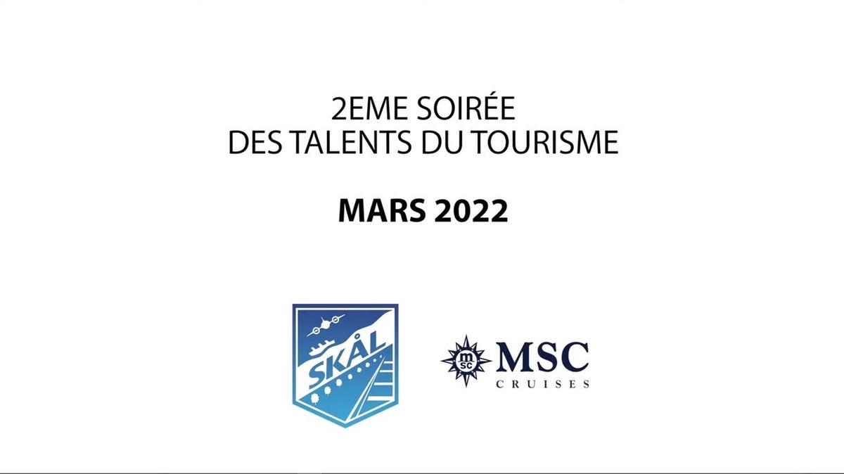 La 2ème soirée des Talents du Tourisme, Mars 2022.