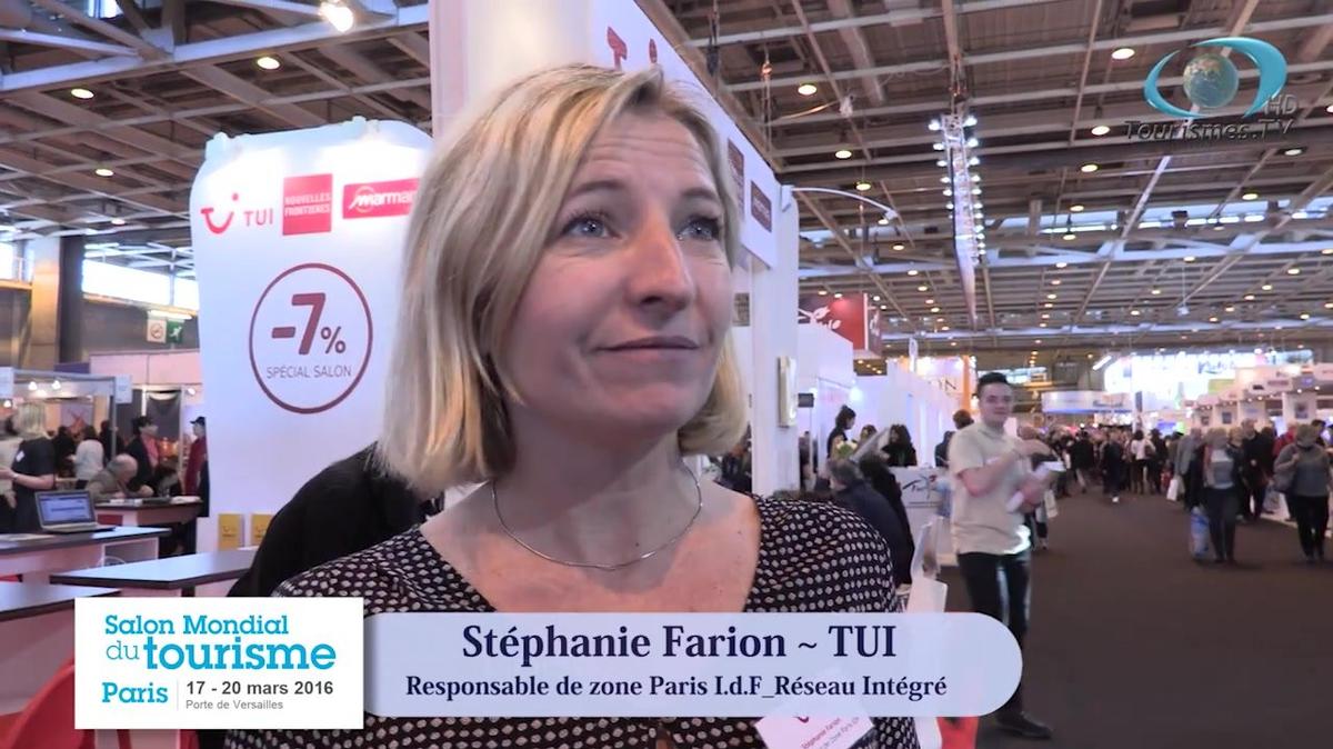 Stéphanie Farion TUI au Salon Mondial du Tourisme
