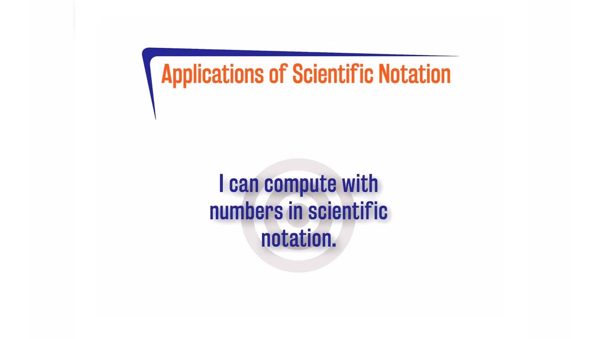 CoreSP 3.8.4 Applications of Scientific Notation