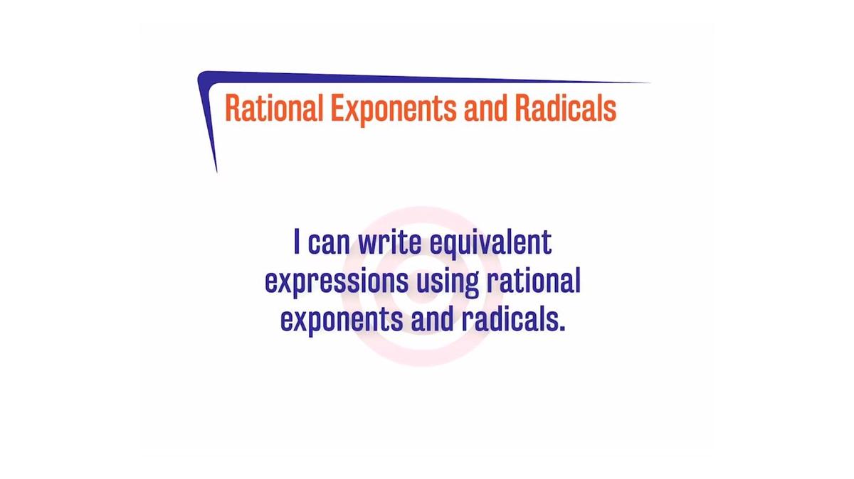 CoreSP A.6.2 Rational Exponents and Radicals