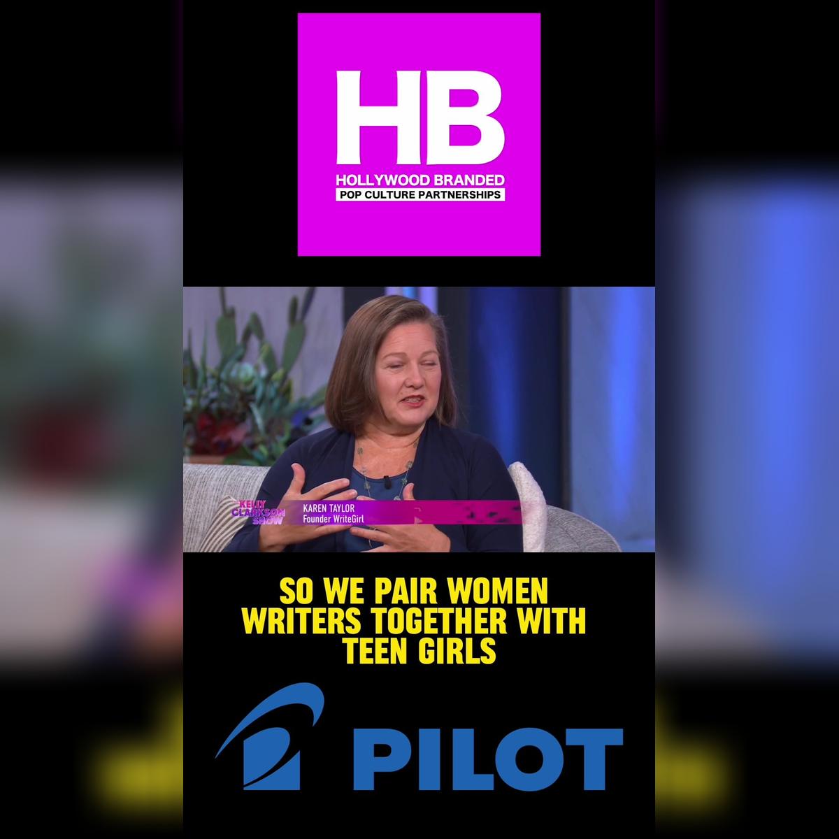 Write Girl HB Kelly Clarkson Show Vertical Social Video