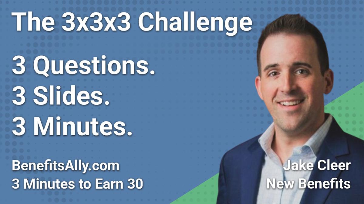 New Benefits - 3x3x3 Challenge with Jake Cleer