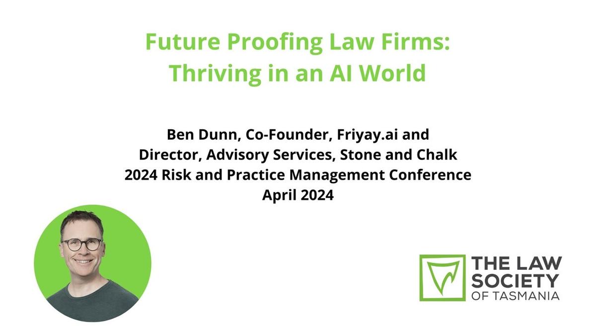 Future Proofing Law Firms: Thriving in an AI World
