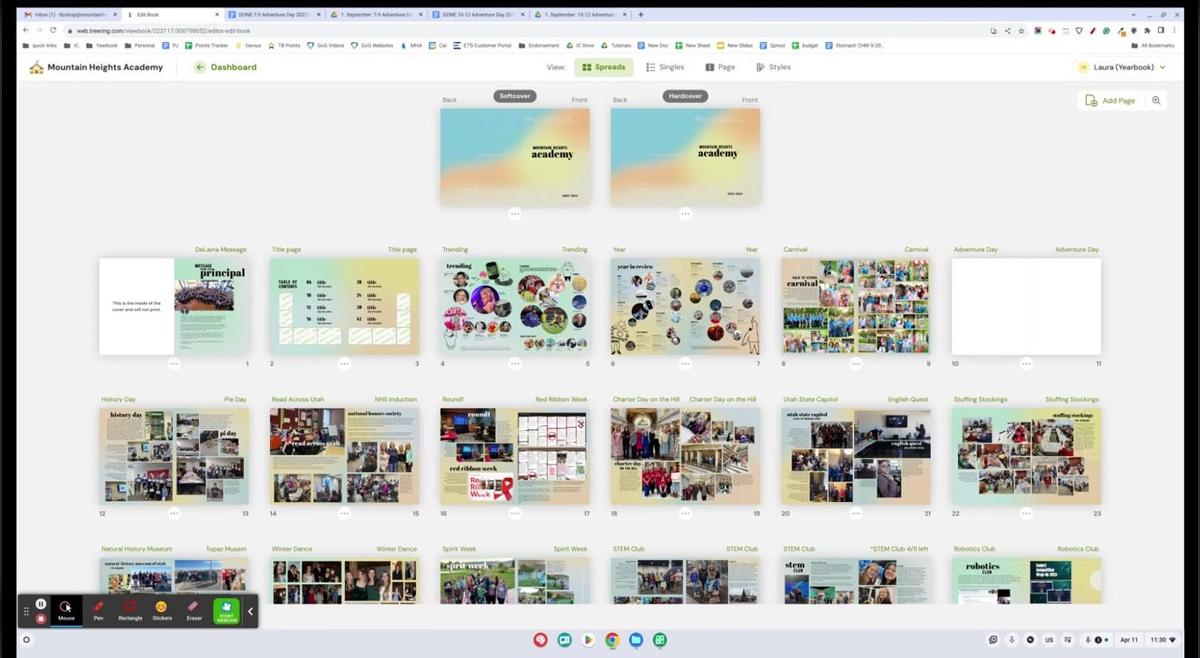 Yearbook: Design Spreads - LastSpread