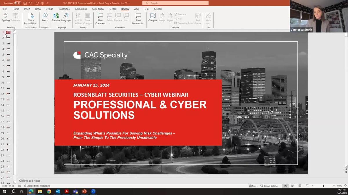 Expert Call with Vannessa Smith, CAC Specialty