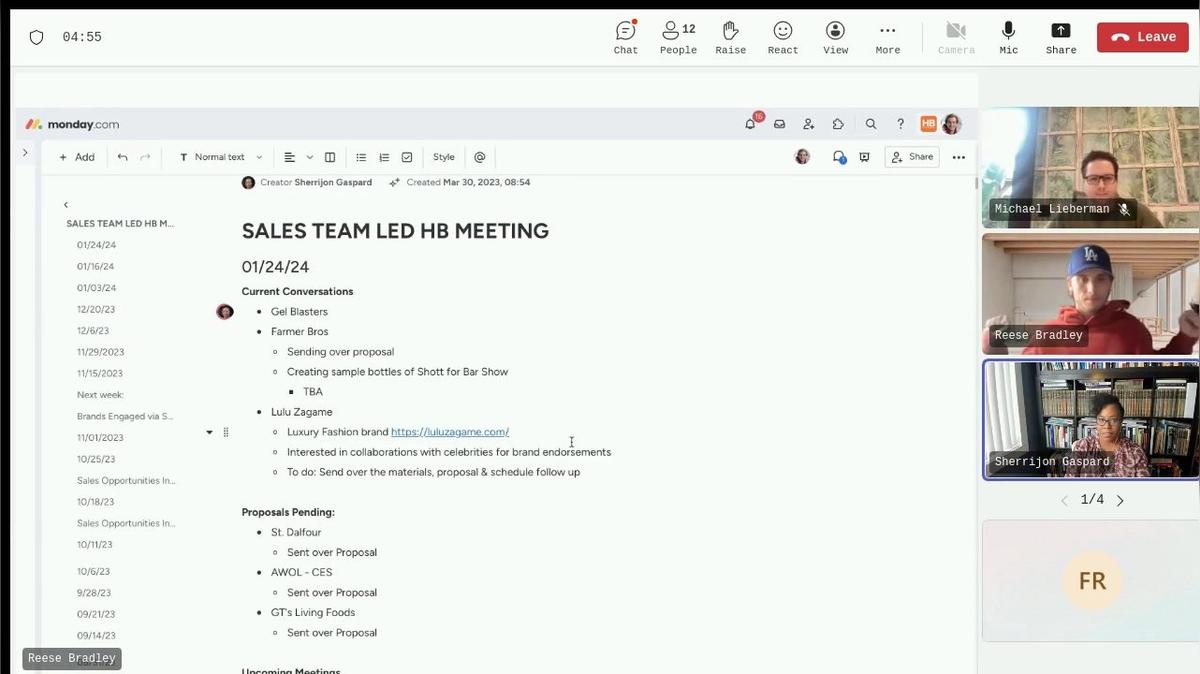 Example Sales Led Meeting 2