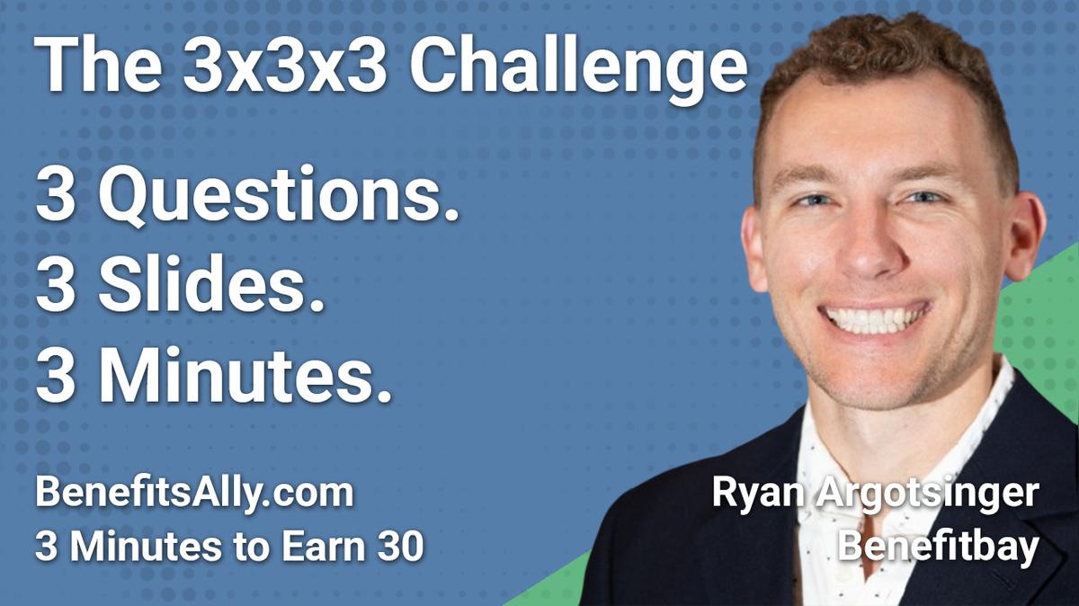 Benefitbay - 3x3x3 Challenge with Ryan Argotsinger