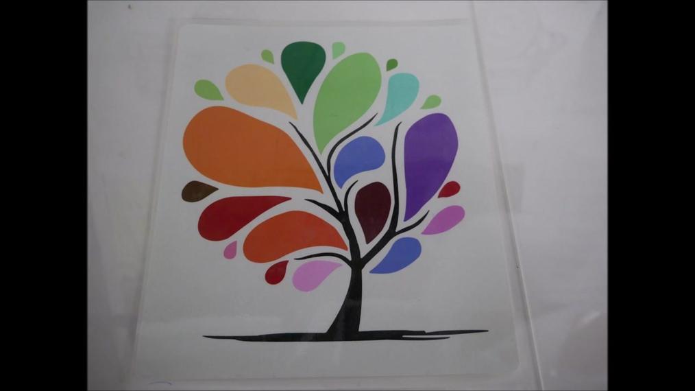 Colorful Tree Tote Bag (wide format)