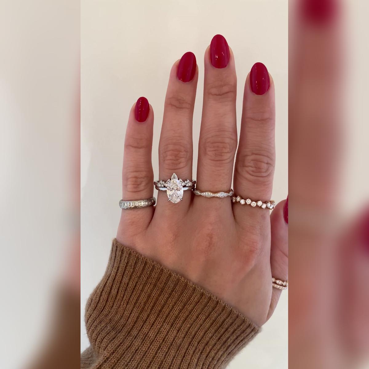 Ariya-Oval Wedding Band Pairings