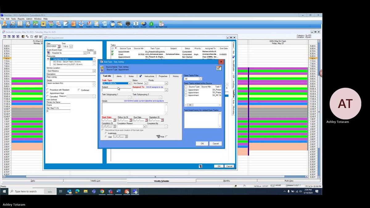 Patient Booked Surgery Task