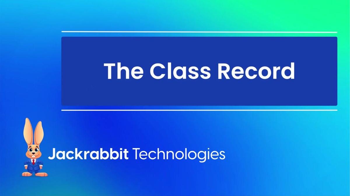 The Class Record