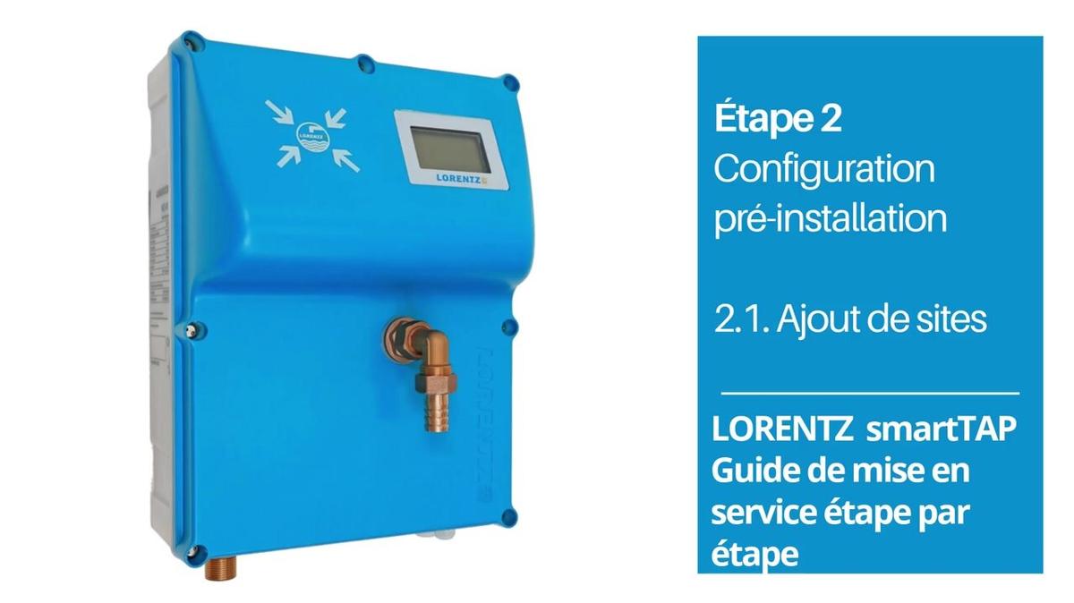 Guide étape par étape pour la mise en service de smartTAP - liens de téléchargement dans la description de la vidéo