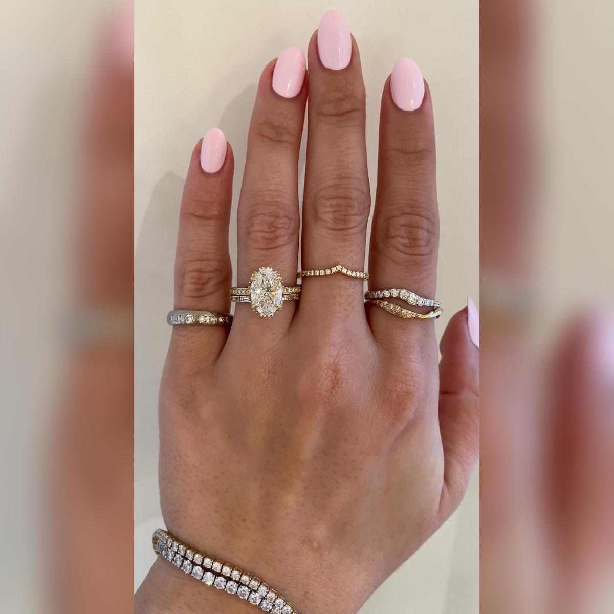 Paris Oval Wedding Band Pairings