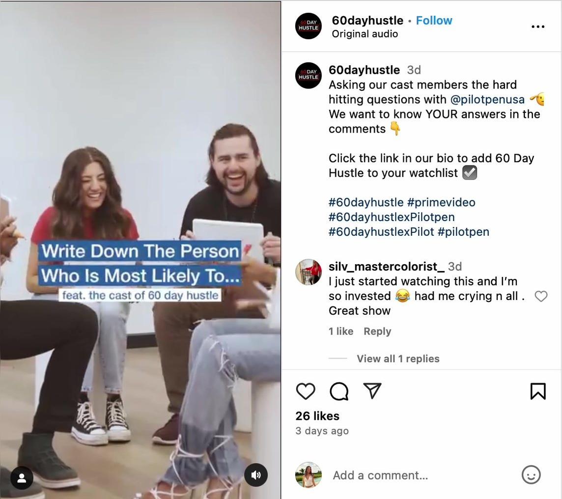 Pilot X 60 DH Write Down the Person IG Reel