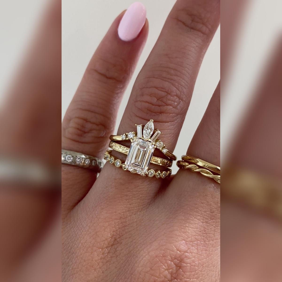 Esmeralda Wedding Band Pairings