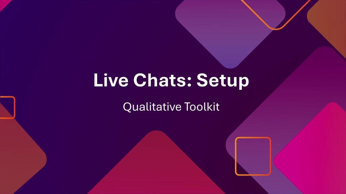 Live Chats: Setup