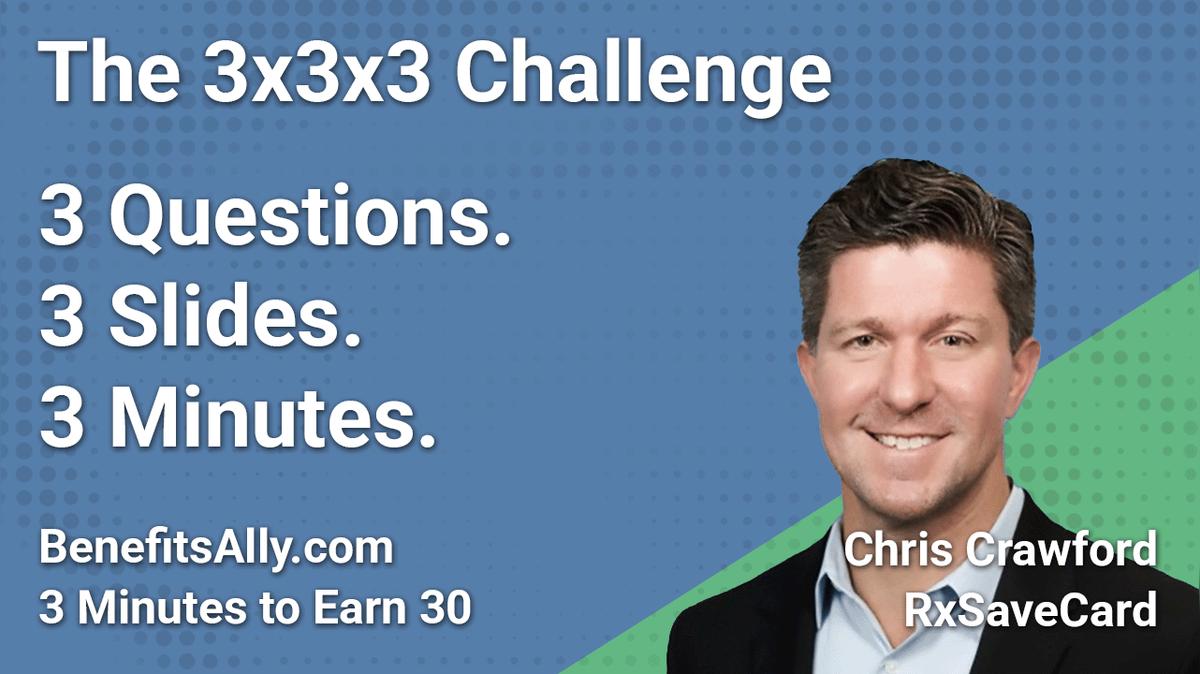 RxSaveCard - 3x3x3 Challenge With Chris Crawford