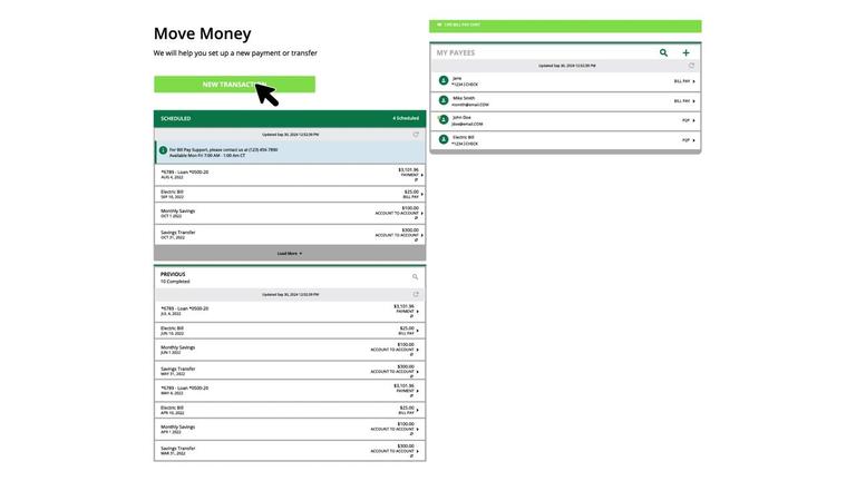 Move Money - Person-To-Person Transfers