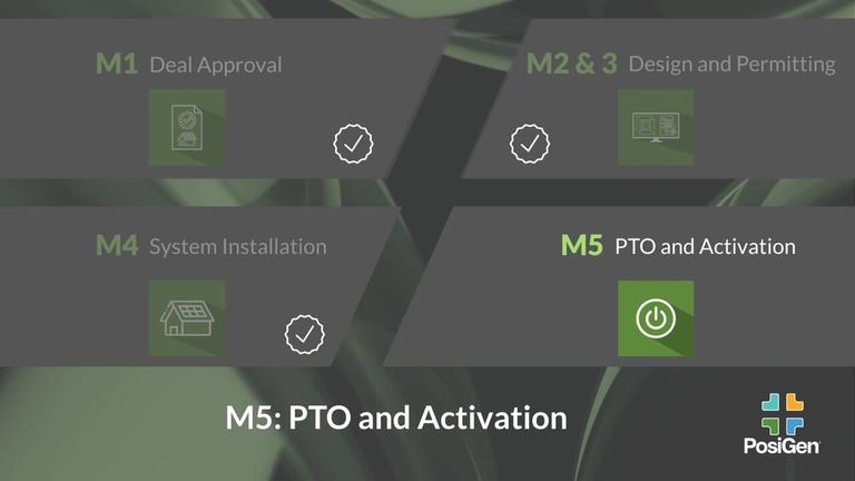 Project Milestones - M5: PTO and Activation