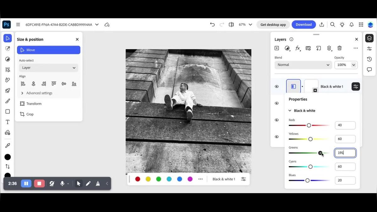 Photoshop on the Web: Black and White