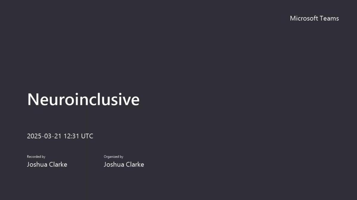 Neuroinclusive