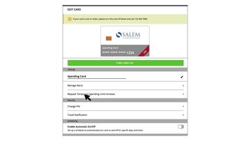 Manage Cards