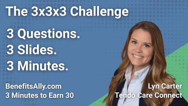 Tendo Care Connect - 3x3x3 Challenge with Lyn Carter