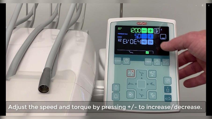 i-MMs Micromotor - LCD Touch Control Panel