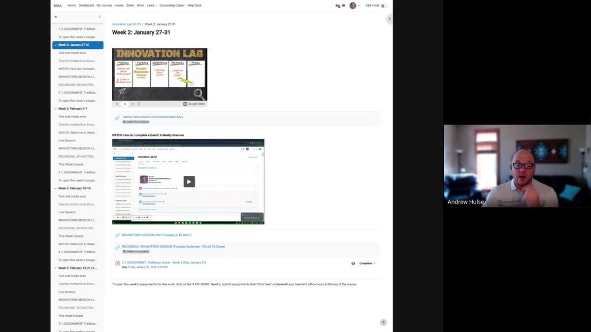 Innovation Lab (Wk 2 S25)