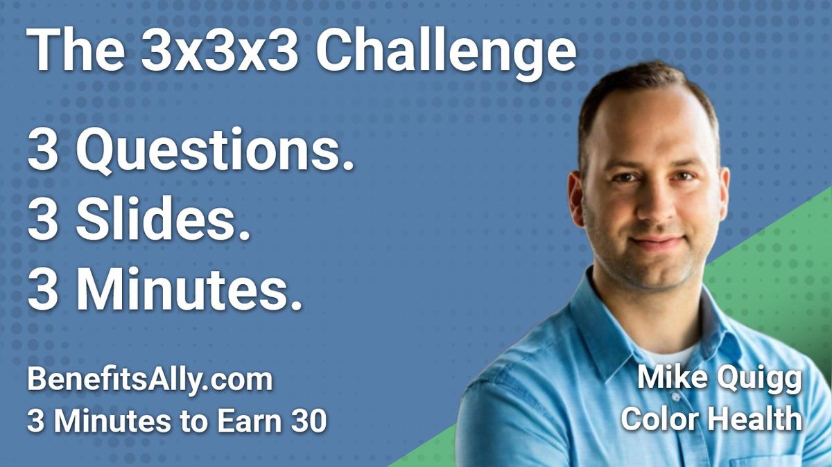 Color Health - 3x3x3 Challenge with Mike Quigg