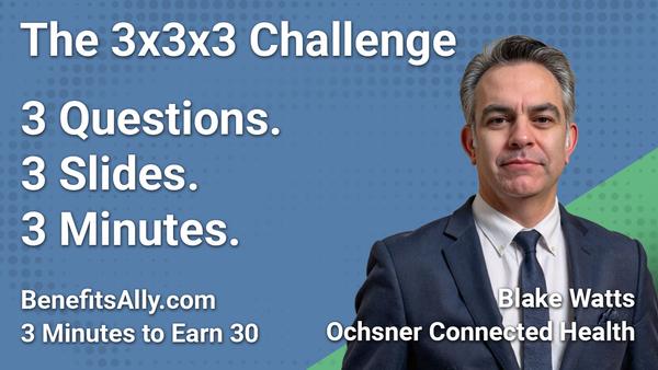 Ochsner Connected Health - 3x3x3 Challenge with Blake Watts