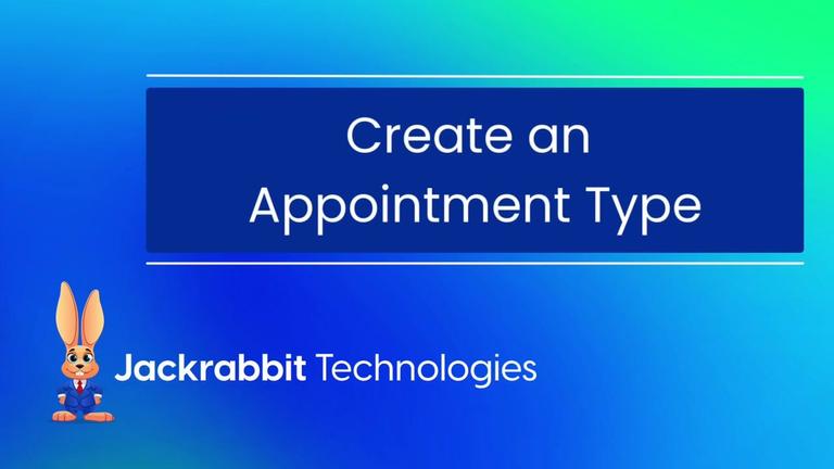 Create an Appointment Type