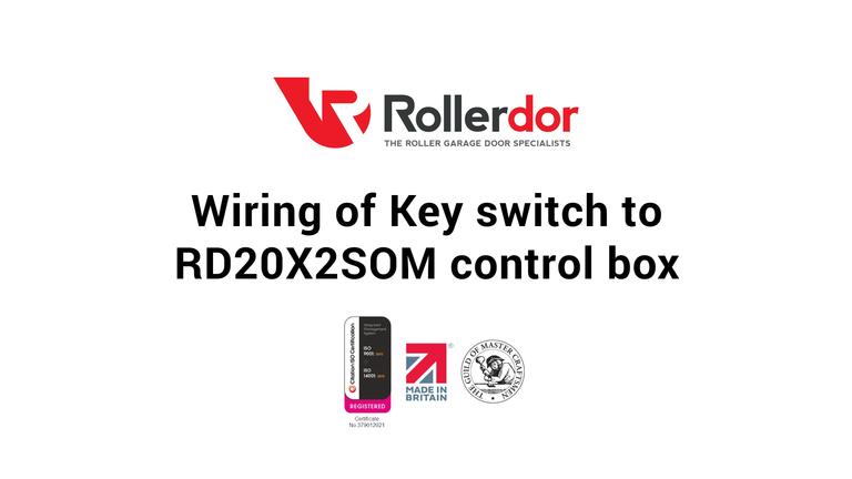 Wiring of Key switch to RD20X2SOM control box