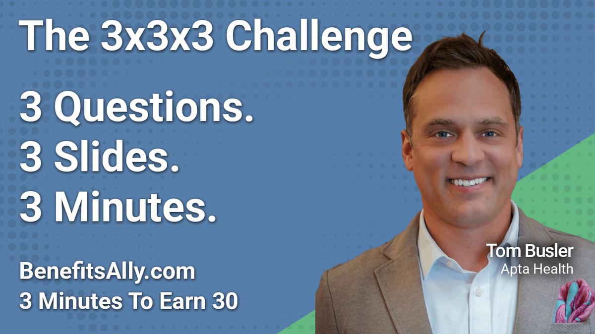 Apta Cash - 3x3x3 Challenge With Tom Busler