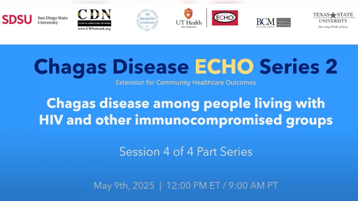 Chagas disease among people living with HIV and other immunocompromised groups