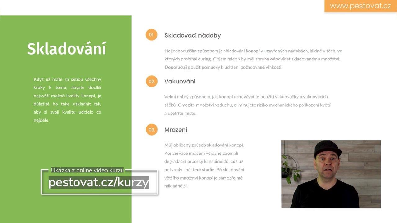 Skladování konopí