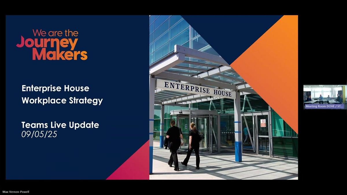 Enterprise House workplace strategy update 9 May 2025