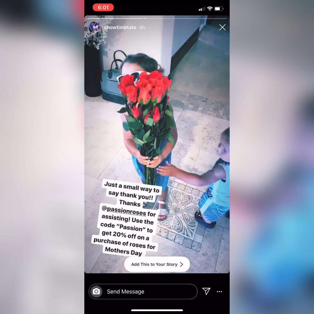 PassionRoses- Golden Tate - Mother&#39;s Day IG Story