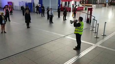 Stansted clap for key workers