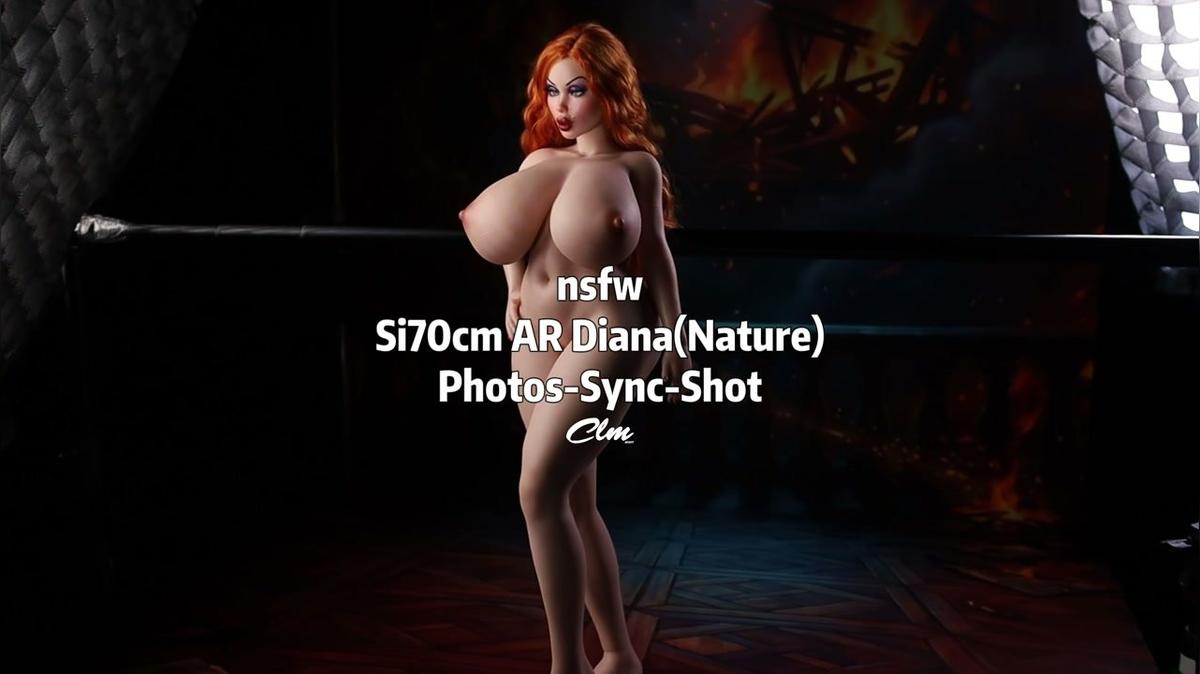 BBW Mini Silicone Sex Doll Vampire Queen Diana CLM Poseable
