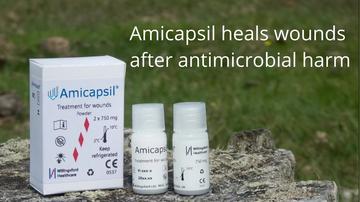 Amicapsil heals wounds after antimicrobial harm - treatment of wounds and pressure ulcers in SCI