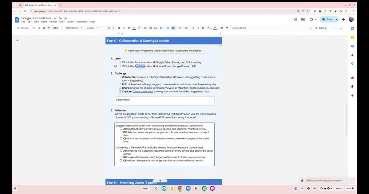 Save Google Doc as PDF