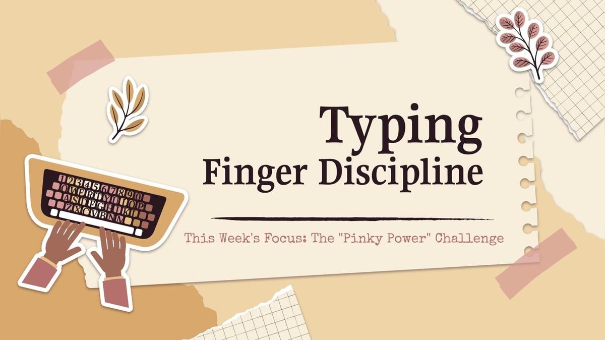 Typing Finger Discipline