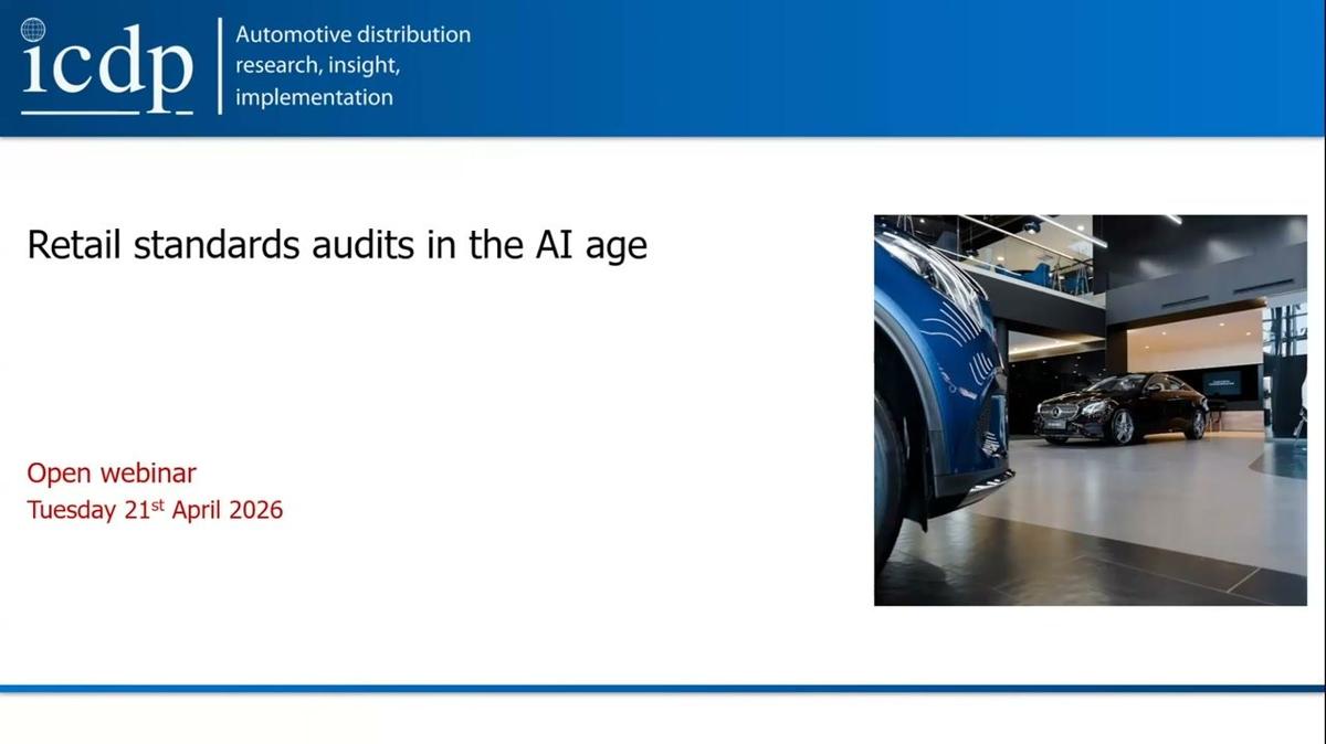 ICDP Open Webinar Retail standards audits in the AI age