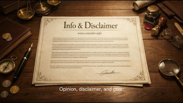 Info &amp; Disclaimer